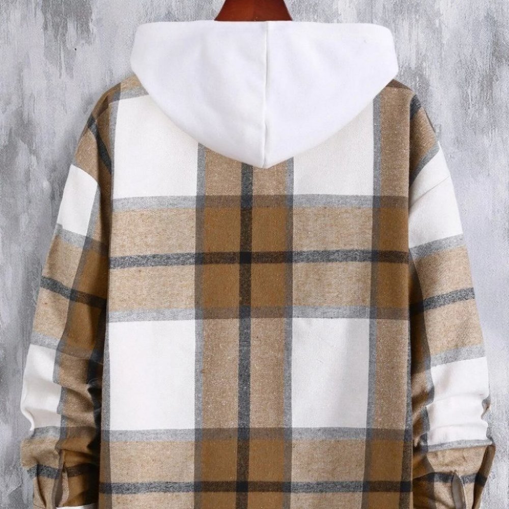 Brown Mens Shirt Jacket - Picture 3 of 7